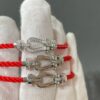 Small Fred Force 10 Red Rope Bracelet, Lucky Red Heart - A Bestseller! Must-Have for the New Year!