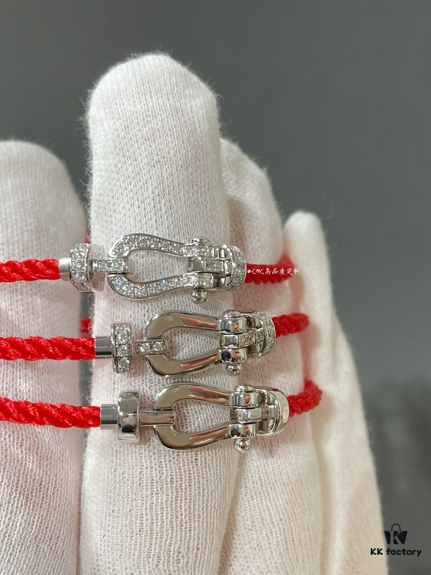 Small Fred Force 10 Red Rope Bracelet, Lucky Red Heart - A Bestseller! Must-Have for the New Year!