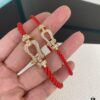 Fred Fred Red String D-Shaped Clasp Bracelet Series