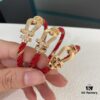 Fred New Bicolor Red Rope D-Shaped Clasp