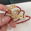 Fred New Bicolor Red Rope D-Shaped Clasp
