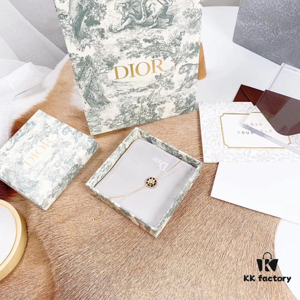Dior Limited Edition Compass Bracelet (Sterling Silver with Gold Plating)