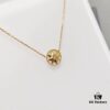 Dior Classic Lucky Star Eight-Pointed Compass Necklace, Exquisitely Crafted in Sterling Silver with Genuine Gold Plating and Zirconia