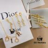 Dior Christmas Set: Necklace, Hair Clip, and Stud Earrings (Original Packaging, Free Shipping)