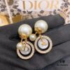 DIOR 2020 New Arrival ✨ Tribales CD White Mother-of-Pearl Pearl Stud Earrings