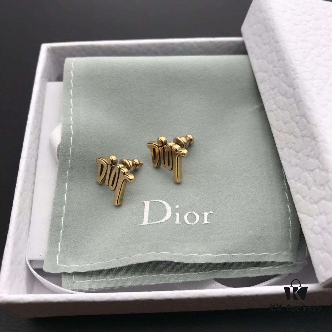 Dior In-Stock Style Stud Earrings