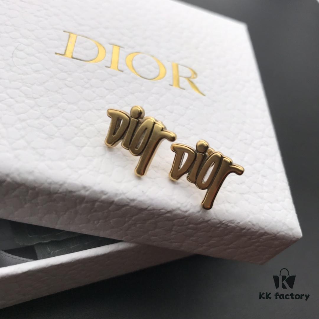 Dior In-Stock Style Stud Earrings