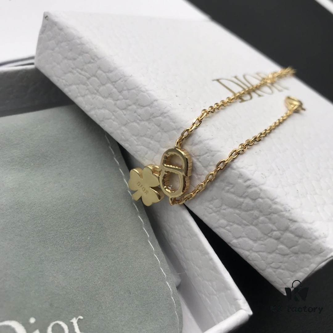 Dior Clover Bracelet CD Four-Leaf Clover Lucky Bracelet