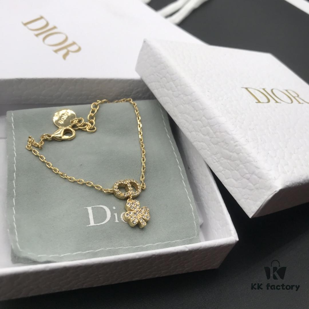 Dior Clover Bracelet CD Four-Leaf Clover Lucky Bracelet