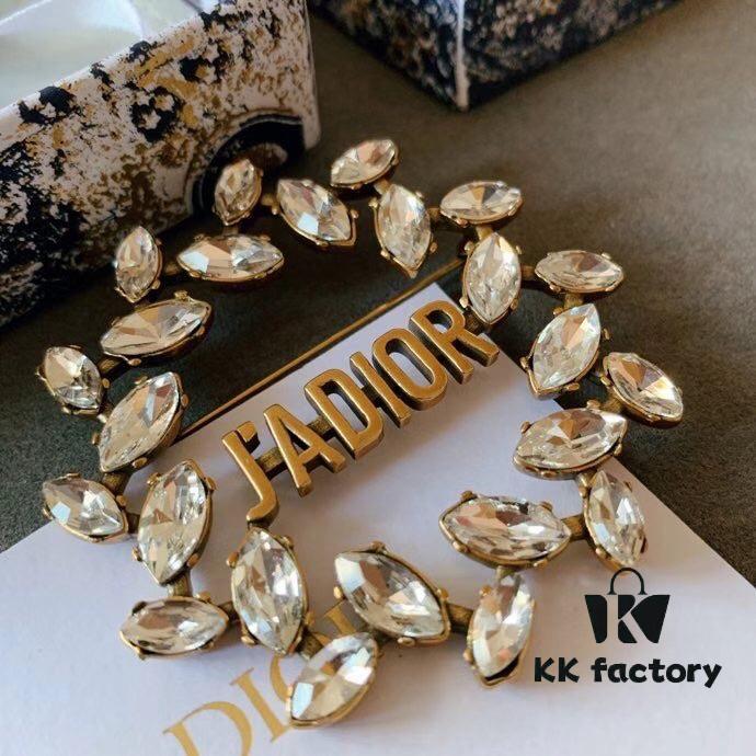 Dior Vintage Teardrop Brooch