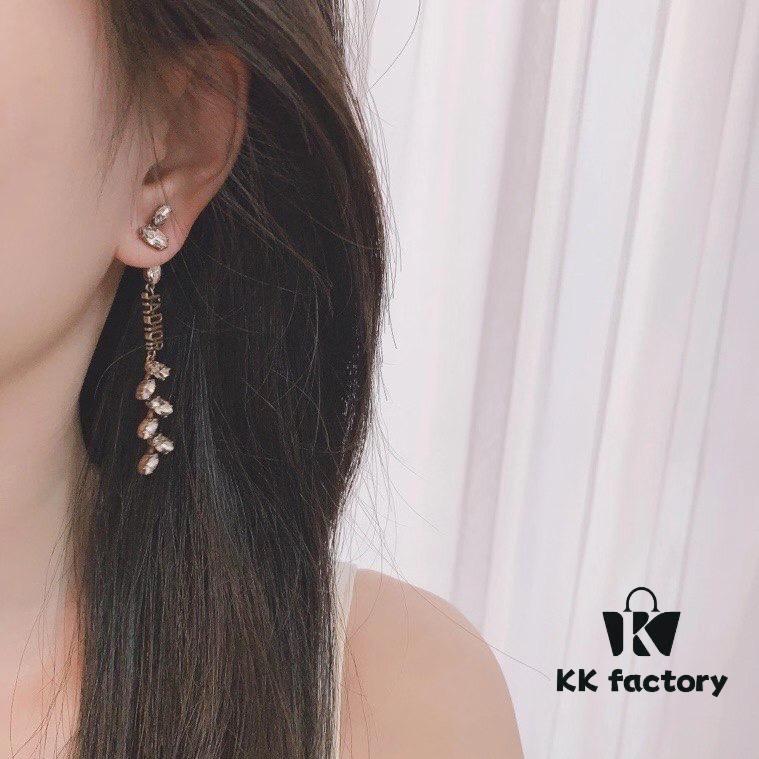 Dior Vintage Long Marquise Stud Earrings, Two Ways to Wear