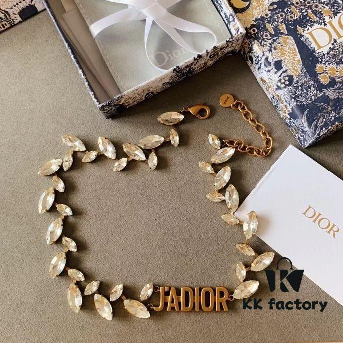 Dior JA Letter Willow Diamond Choker, Beautiful in Every Way You Wear It