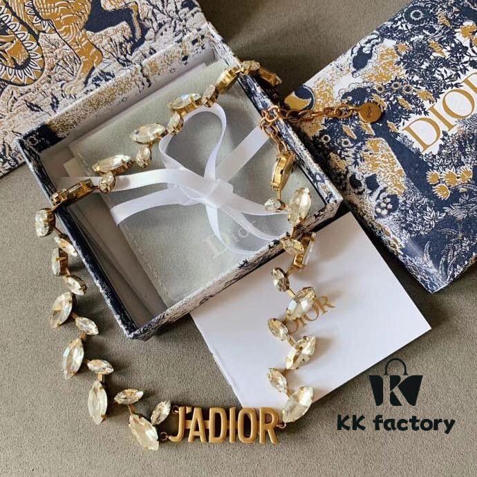 Dior JA Letter Willow Diamond Choker, Beautiful in Every Way You Wear It