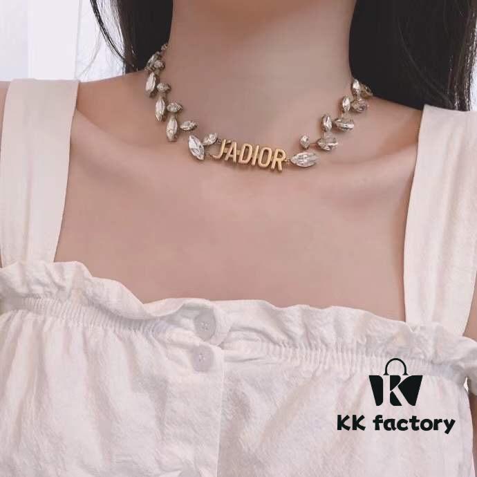 Dior JA Letter Willow Diamond Choker, Beautiful in Every Way You Wear It