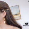 Dior New Jadior Letter Marquise Crystal Wheat Ear Hair Clip