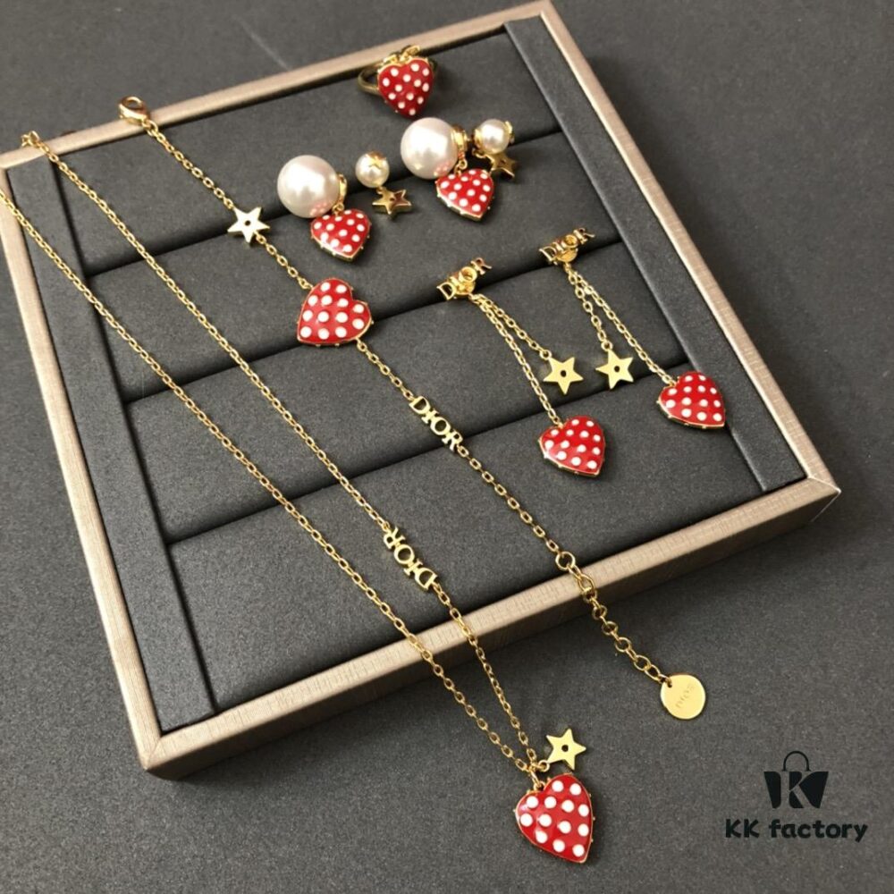 Dior Limited Edition Valentine's Gift - Strawberry Heart with Vintage Brass Design