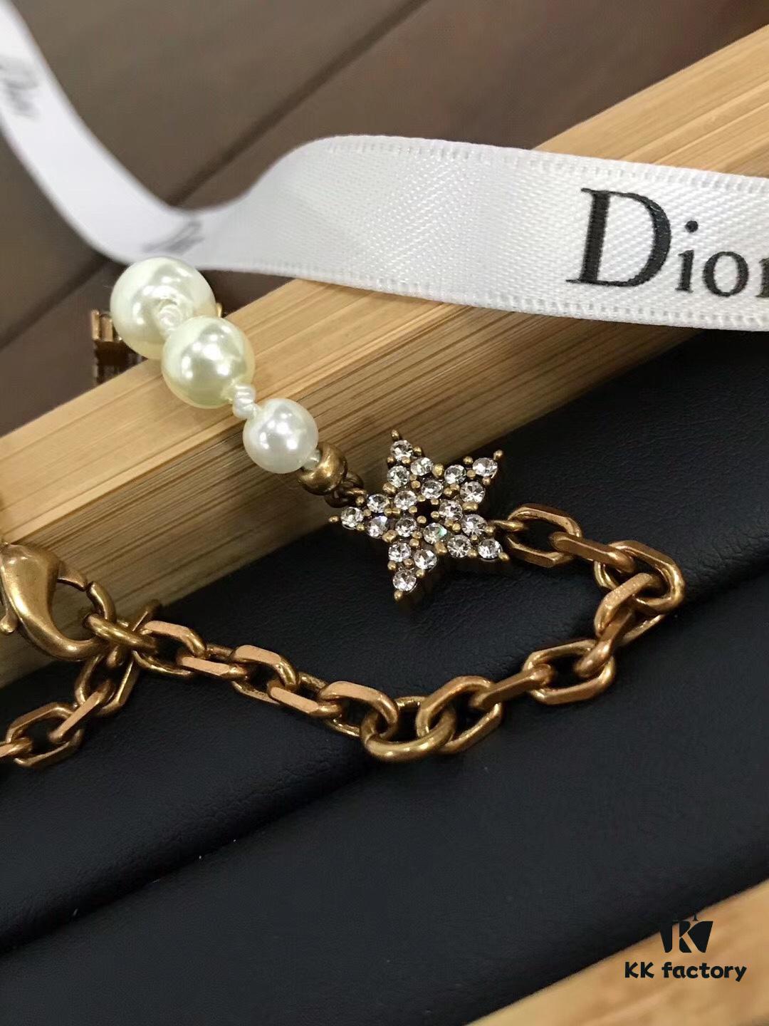 Jadior Letter Bracelet with Full Diamond Design, Pearl and Metal Accents, Adjustable Length for All Wrist Sizes