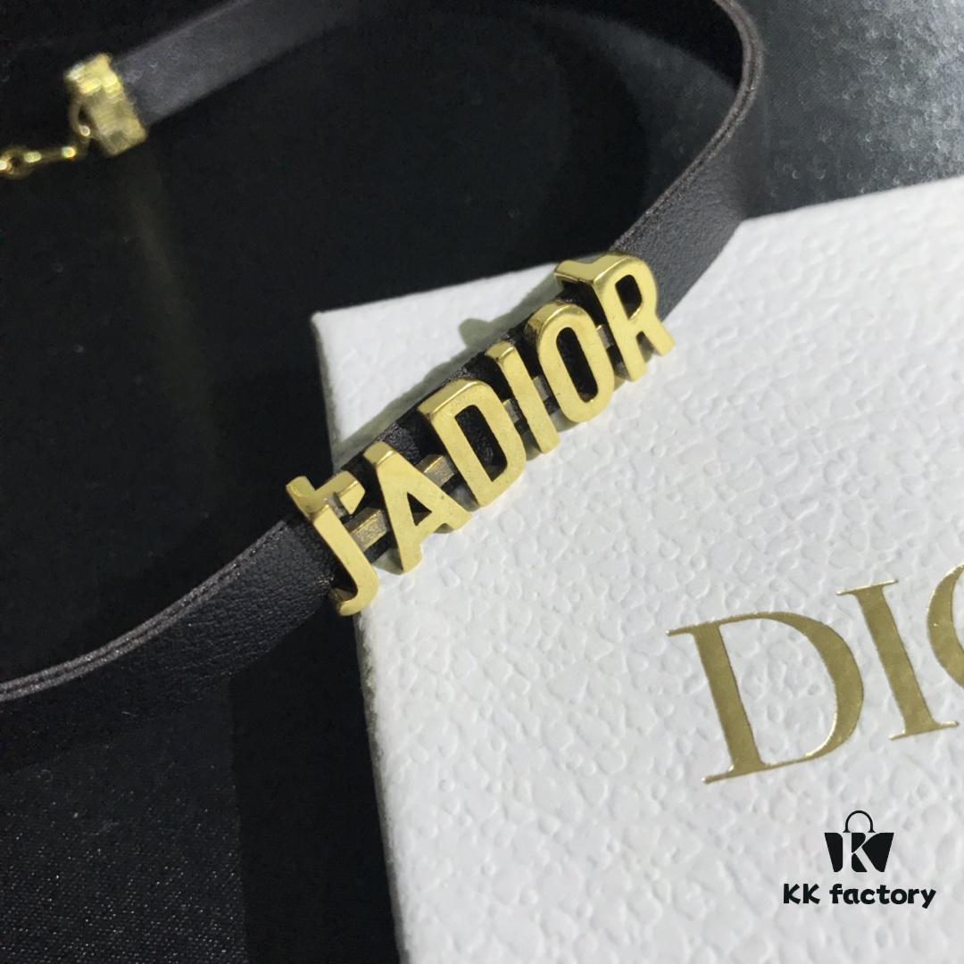 Dior In-Stock Necklace Leather Choker