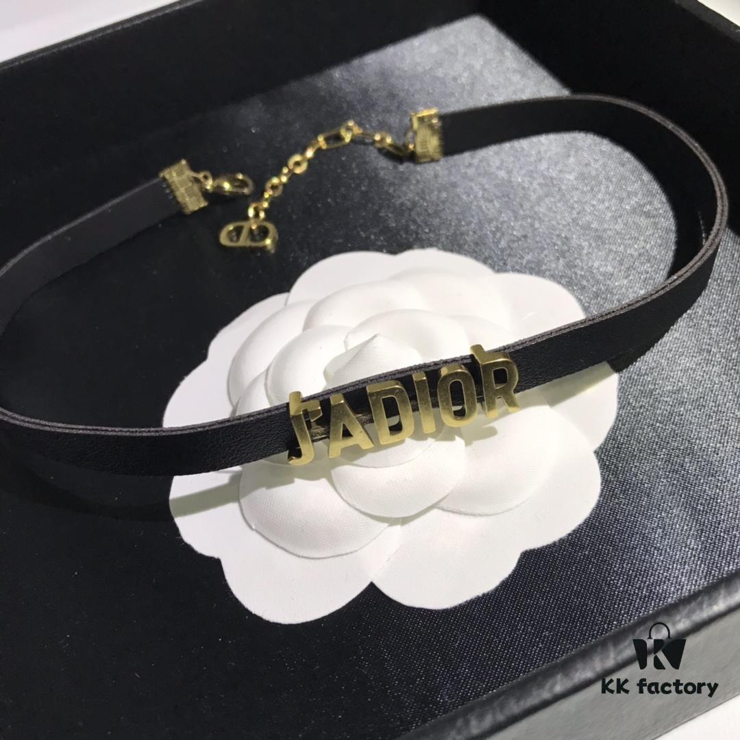 Dior In-Stock Necklace Leather Choker