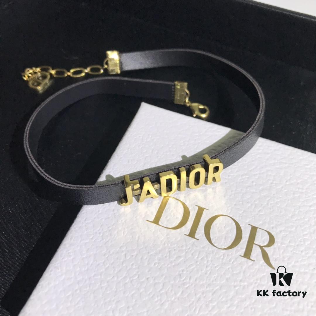 Dior In-Stock Necklace Leather Choker