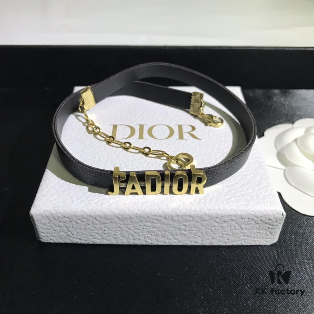 Dior In-Stock Necklace Leather Choker