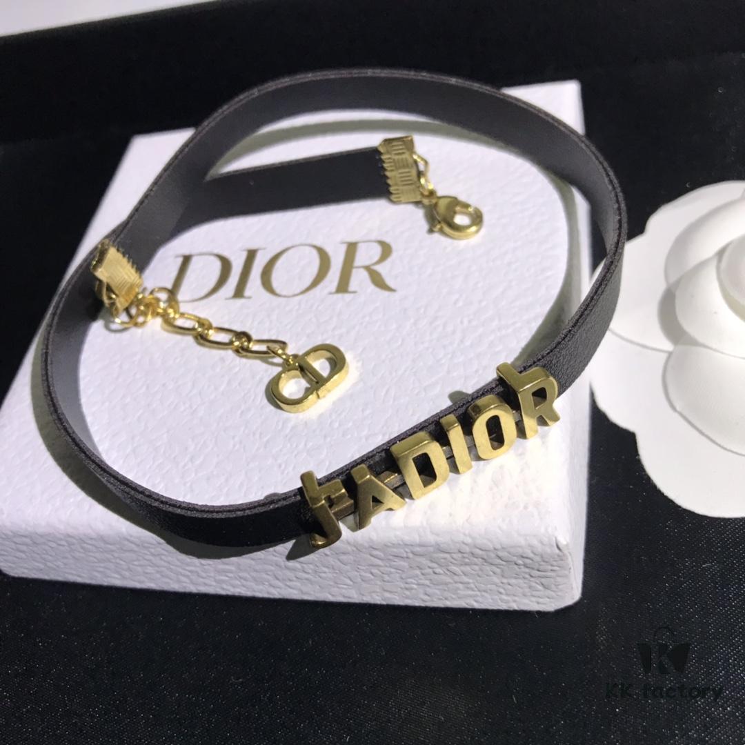 Dior In-Stock Necklace Leather Choker