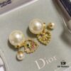 Dior Dazzling Diamond Heart Stud Earrings