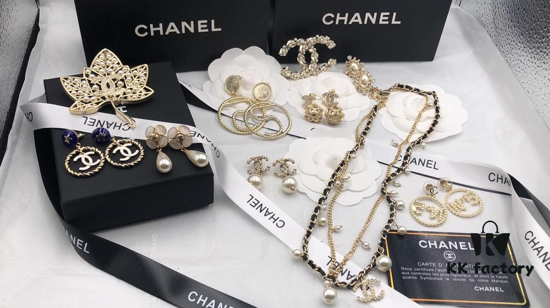 2021 Dior Chanel Autumn/Winter New Arrival Earrings, Necklace, Bracelet, Ring, 1:1 Authentic Replica with Engraved Logo, Brass Material with Sterling Silver Pin