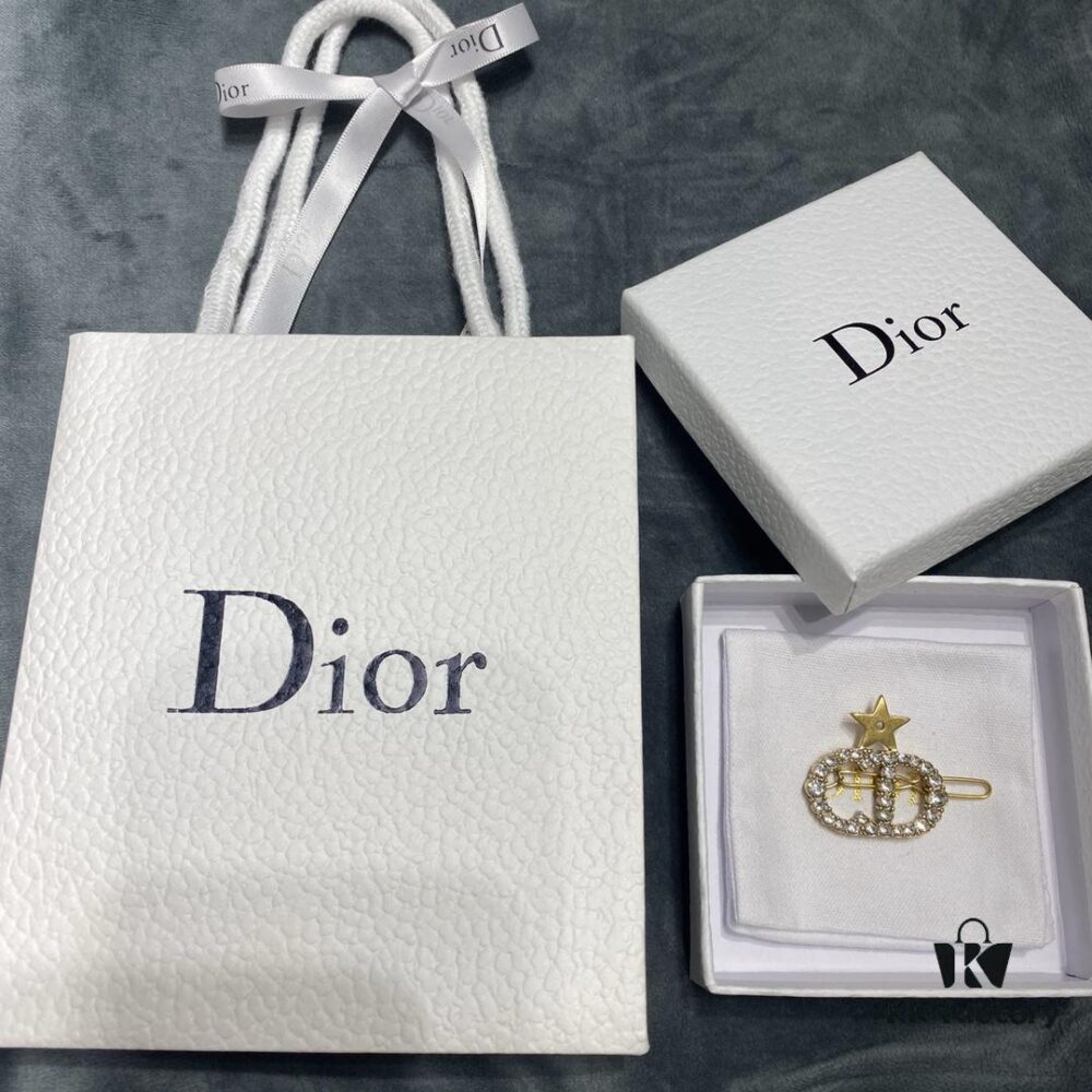 Dior CD Star Hair Clip, Classic CD Design Encrusted with Diamonds, Simple Yet Elegant and Totally Worth Owning 💃🏻