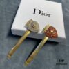 Dior Jadior Letter Hair Clip – Fairy-Inspired Design, Two Styles: Star-Shaped Heart with Full Rhinestones and Heart with Small Pearl Accents, Bling Bling Sparkle