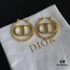 Dior New CD Full Diamond Stud Earrings ✨