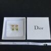 Dior Bee Pearl Stud Earrings with Hanging Star Design