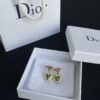 Dior Bee Pearl Stud Earrings with Hanging Star Design