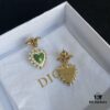 Dior Bee Pearl Stud Earrings with Hanging Star Design
