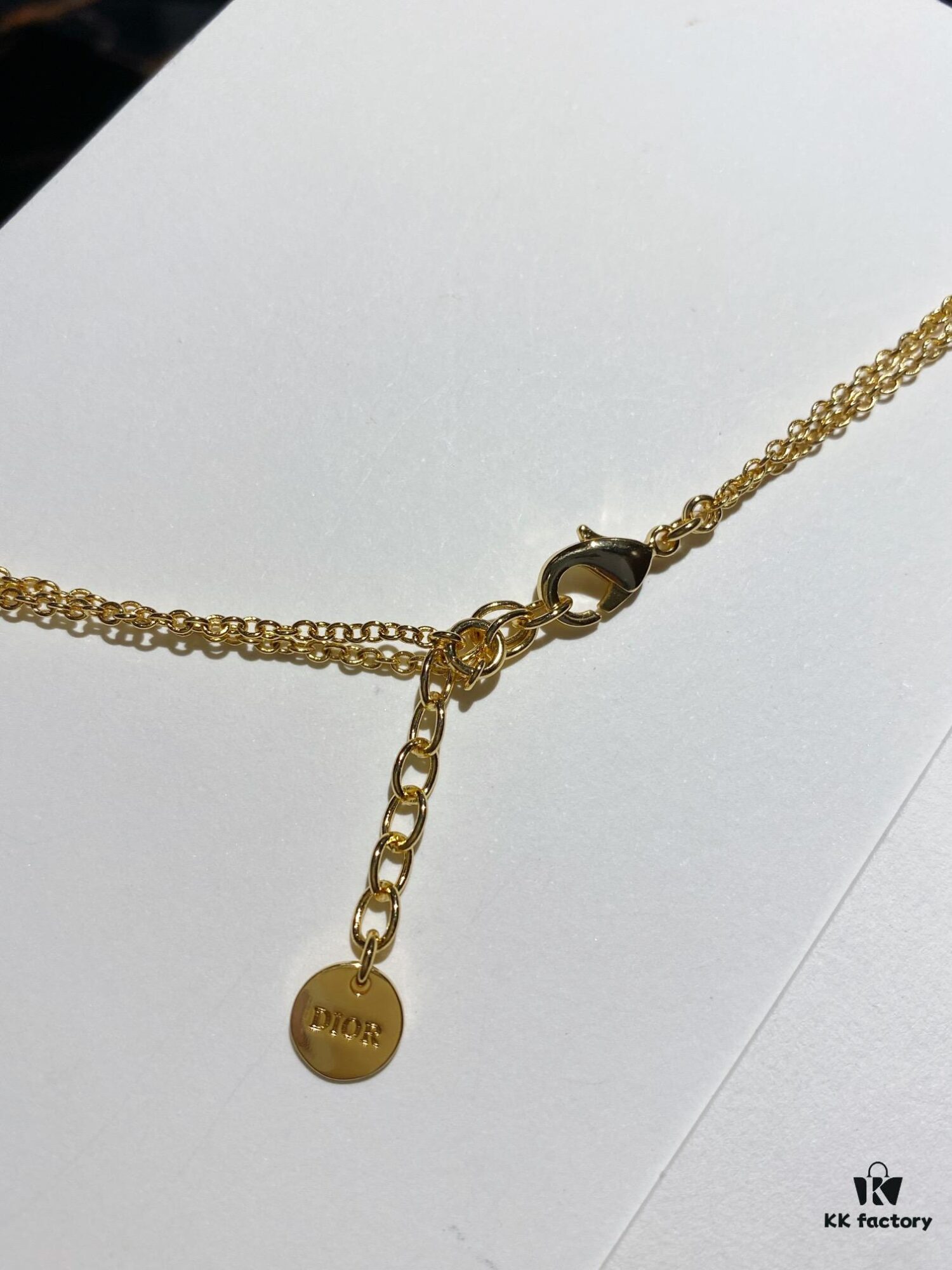 Dior CD Valentine's Day Limited Edition Openwork Heart Necklace and Stud Earrings with Tomato Red Enamel