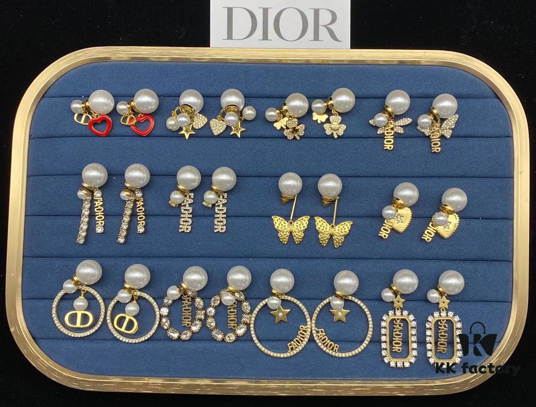 Dior Stud Earrings Collection Set Image