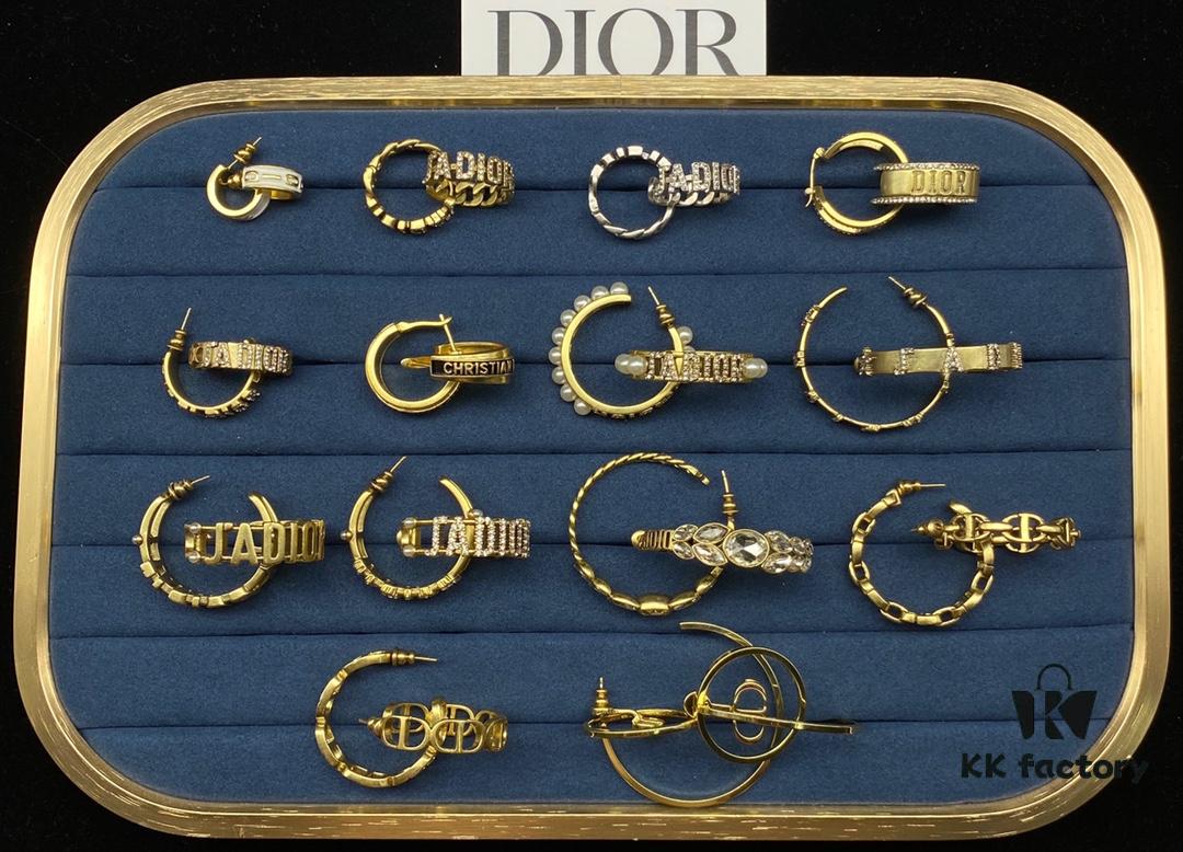 Dior Stud Earrings Collection Compilation