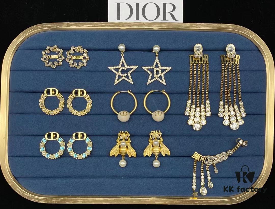 Dior Stud Earrings Collection Set