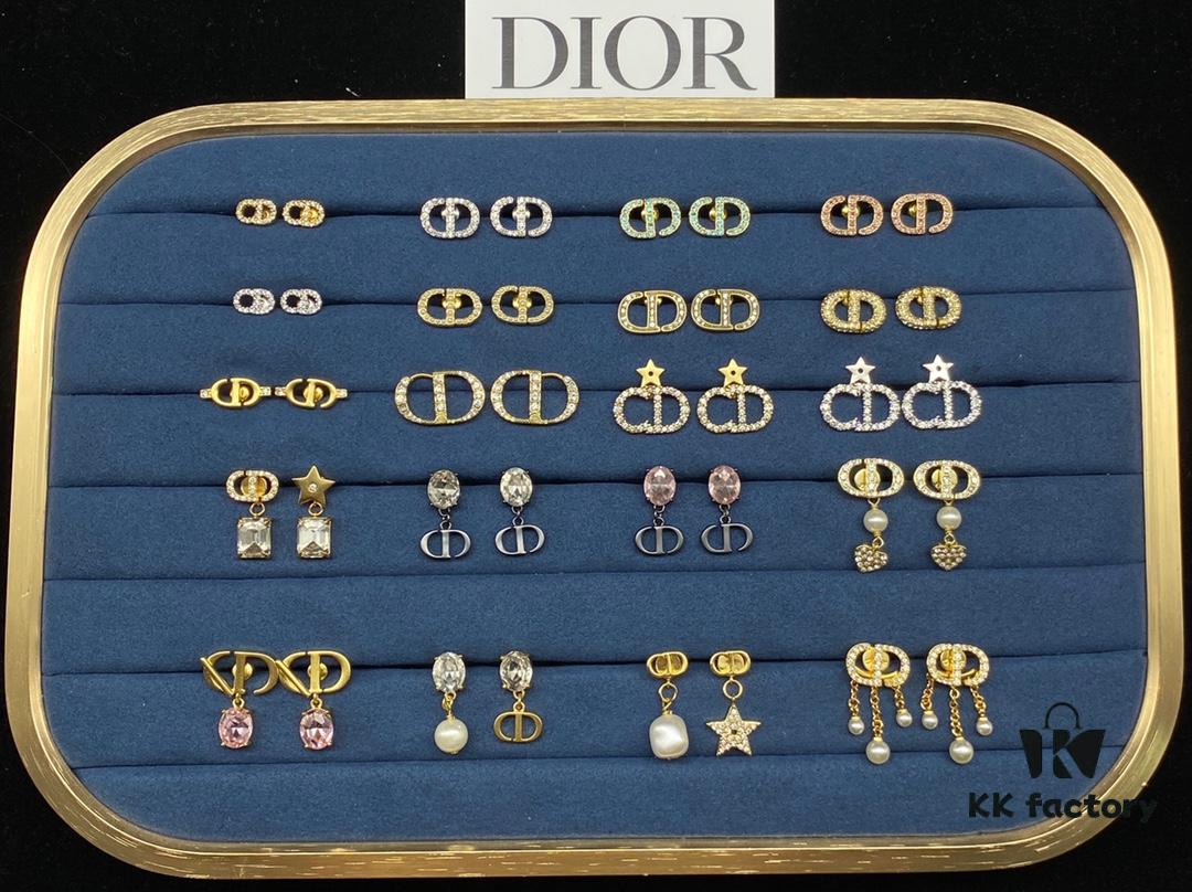 Dior Stud Earrings Collection Set