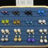 Dior Stud Earrings Collection Set