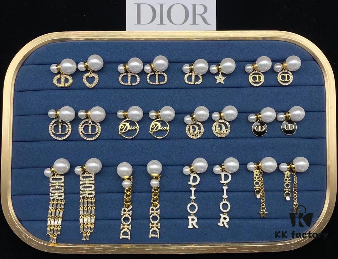 Dior Stud Earrings Collection Set