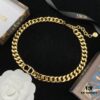 Dior New Letter Fashion Elegant Necklace and Bracelet