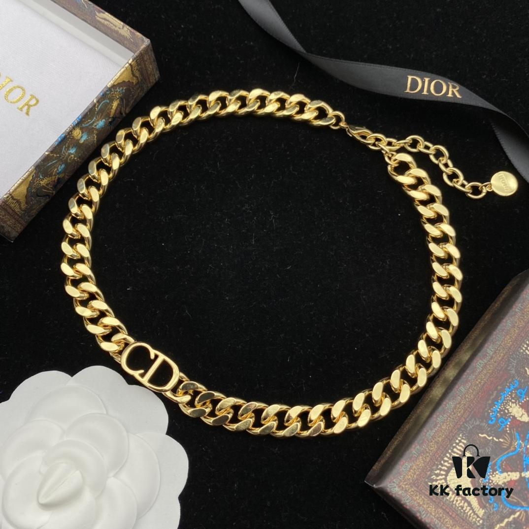 Dior New Letter Fashion Elegant Necklace and Bracelet