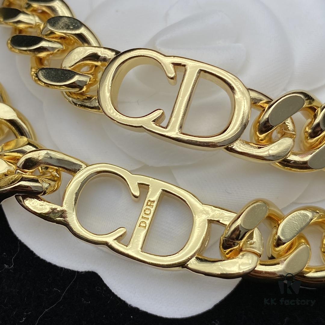 Dior New Letter Fashion Elegant Necklace and Bracelet