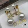 Dior New Star Pearl Diamond-Paved Elegant Vintage Stud Earrings