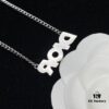 Dior New Diamond-Inlaid Letter Fashion Elegant Necklace