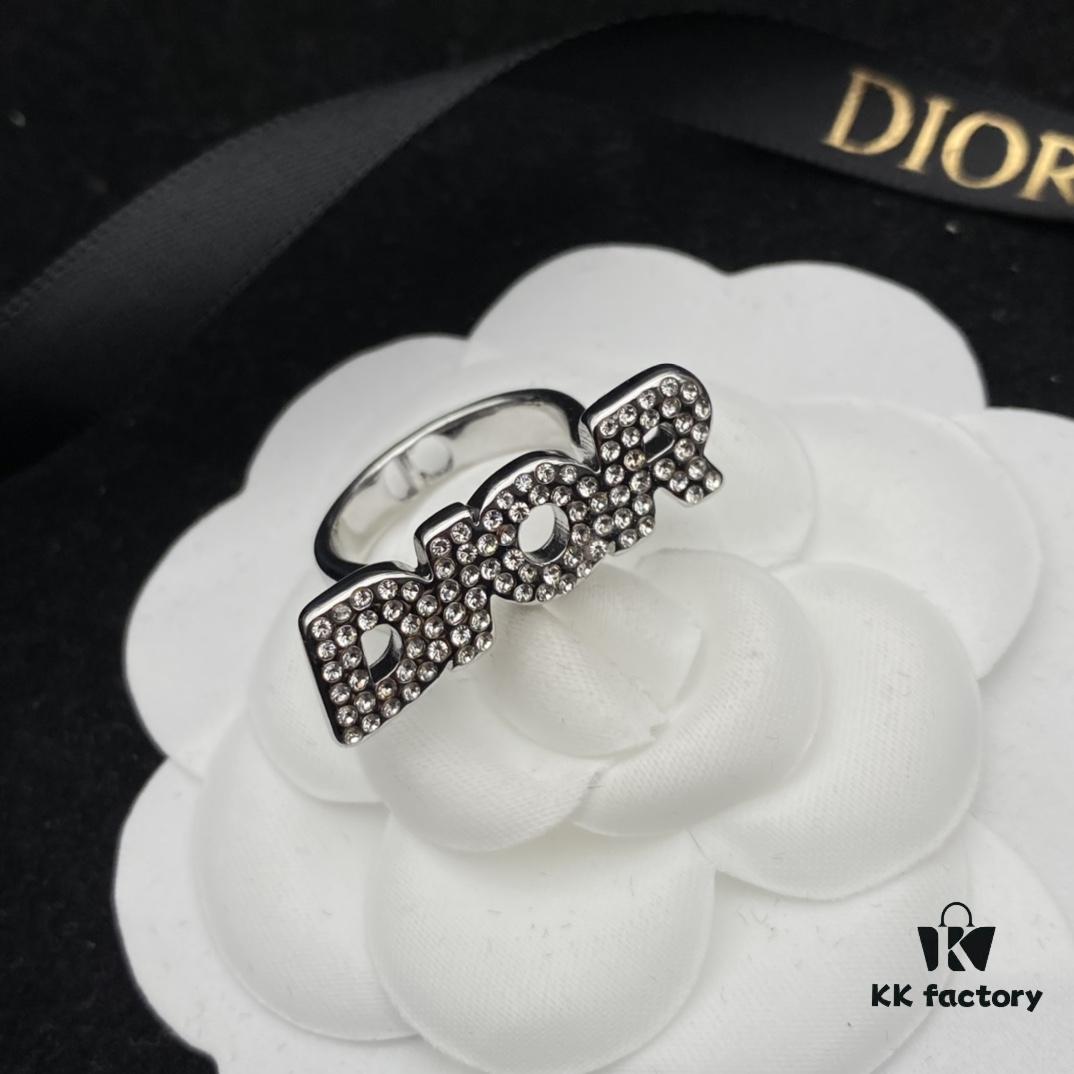 Dior Diamond-Studded Fashion Set with DIOR Lettering