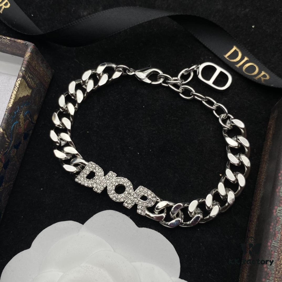 Dior Diamond-Studded Fashion Set with DIOR Lettering