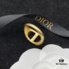 Dior Diamond-Encrusted Letter Vintage Elegant Ring
