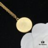 Dior New Letter Star Round Resin Elegant Retro Necklace